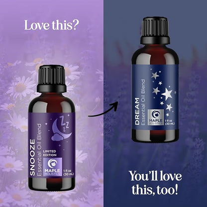 Sleep Essential Oil Blend for Diffuser - Snooze Blend Essential Oil for Sleep with Lavender Roman Chamomile Cedarwood and More - Sleep Aromatherapy Oil Blend for Peaceful Nighttime Relaxation