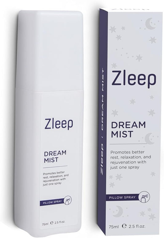 Zleep - Dream Pillow Spray for Sleep - Soothing Pillow Mist for Relaxation with Vetiver, Chamomile, & Lavender, Portable Spray for Linen & Bedsheet