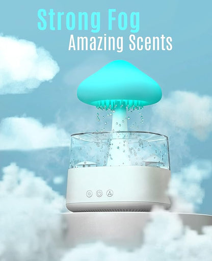 Rain Cloud Humidifier Water Drip, Mushroom Cloud Humidifier Rain Drop Sounds for Sleeping