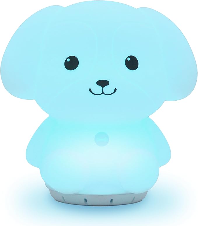 Mindfulness 'Breathing Puppy' | 4-7-8 Guided Visual Meditation Breathing Light | 3 in 1 Device with Night Light & Noise Machine for ADHD Anxiety Stress Relief Sleep - Gift for Kids Adult Women Men