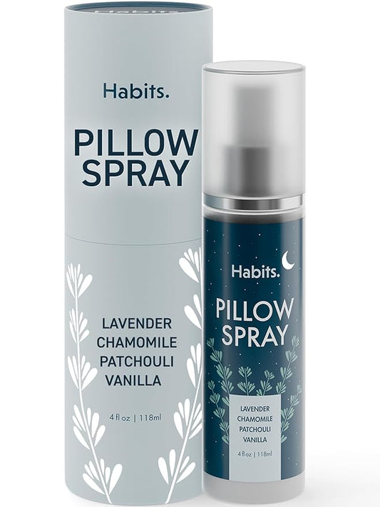 Habits Pillow Spray - Lavender Pillow Spray for Sleeping - Sleep Spray for Pillows - Bedtime Pillow Mist to Promote Deep Sleep & Better Sleep Habits - Linen Spray Pillow Mist Sleep Spray for Bedding