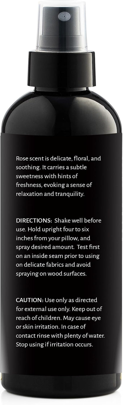 Aromasong Rose Pillow Spray - All Natural Calming Linen & Bedtime Mist for Sleep - Aromatherapy Botanical Essential Oils for Sleeping - Relaxing Fragrance Rose Scent 4 fl. Oz.