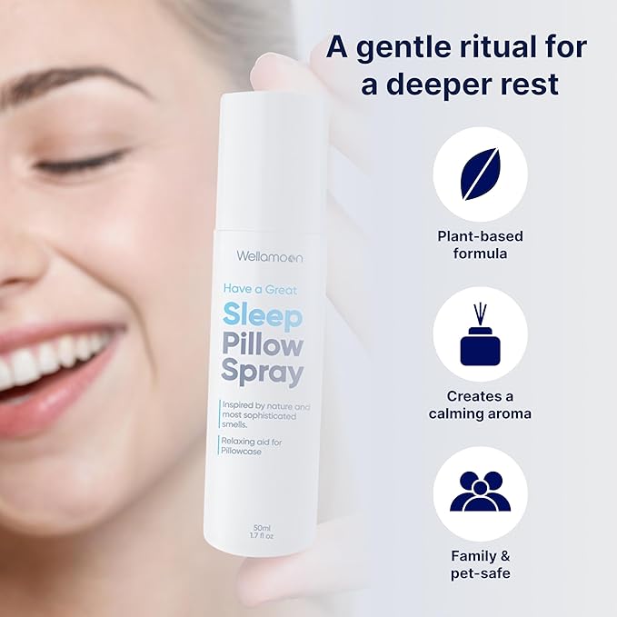 Sleep Spray - Calming Lavender Pillow Mist for Relaxation & Deep Sleep - Aromatherapy Bedding Spray Helps You Fall Asleep Faster - Soothing Bedtime Essential Oil Blend (50 ml.)