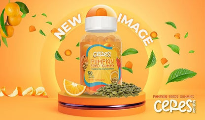 Pumpkin Seed Oil Gummies 4,000 mg for Hair Growth, Urinary Tract Support, Bladder Control Supplement, Younger Looking Skin & Face, Rich in Omega 3, Omega 6 & Essential Fatty Acidsâ Sugar-Free!