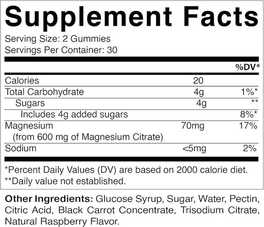 3 Pack - Vitamatic Magnesium Gummies 600mg per Serving - 60 Vegan Gummies - Promotes Healthy Relaxation, Muscle, Bone, & Energy Support