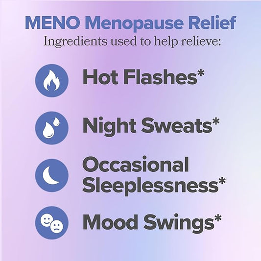 MENO Gummies for Menopause, 30 Servings (Pack of 2) - Hormone-Free Menopause Supplements for Women With Black Cohosh & Ashwagandha KSM-66 - Helps Alleviate Hot Flashes, Night Sweats, & Mood Swings