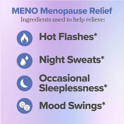 MENO Gummies for Menopause, 30 Servings (Pack of 3) - Hormone-Free Menopause Supplements for Women With Black Cohosh & Ashwagandha KSM-66 - Helps Alleviate Hot Flashes, Night Sweats, & Mood Swings