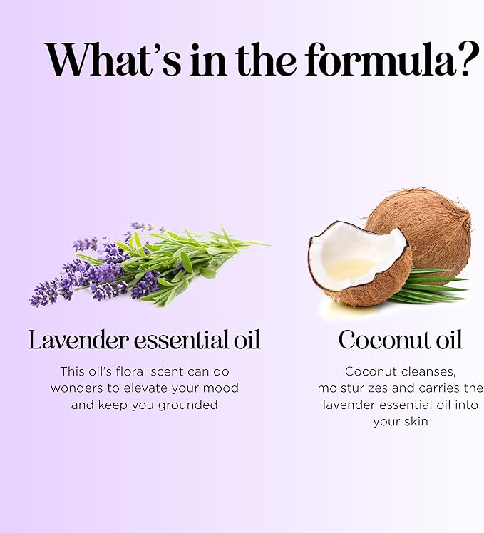 Lavender Essential Oil Roll On - Calming Aromatherapy Oil Roller for Sleep Headaches and Relaxation - Natural Pre-Diluted Sleep Oil for Nighttime Relaxation with Lavender Essential Oil for Skin