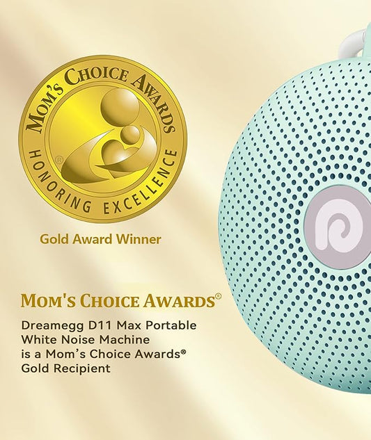 Dreamegg Sound Therapy Machine - Portable Sound Machine for Baby Adult, Features Powerful Battery, 21 Soothing Sound, Noise Canceling for Office & Sleeping, Sound Therapy for Home, Travel, Gift, Green