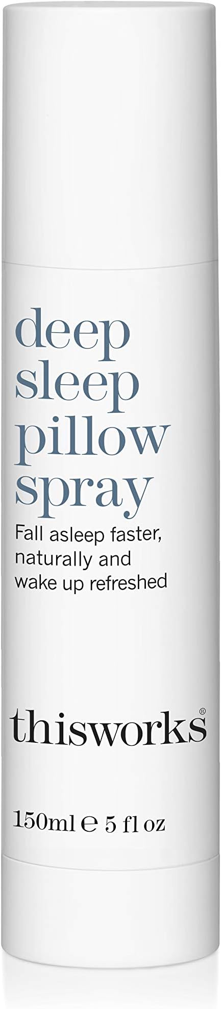 THISWORKS Deep Sleep Pillow Spray – Fast-Acting Natural Rest Formula with Essential Oils of Lavender, Vetivert & Camomile – 150 ml (5 fl oz)