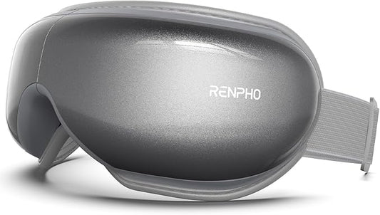 RENPHO Eye Massager Eyeris 1, Fathers Day Birthday Gifts for Mom Dad Women Men Her Him FSA HSA Eligible, Sleep Mask with Heat Bluetooth Music, Relax Eye
