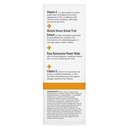 CLARA'S NEW YORK Advanced Vitamin C 94% Natural Glowing Formular Face Skin Serum - Made in USA 30ml (1Fl/Oz) (Advanced Vitamin C)