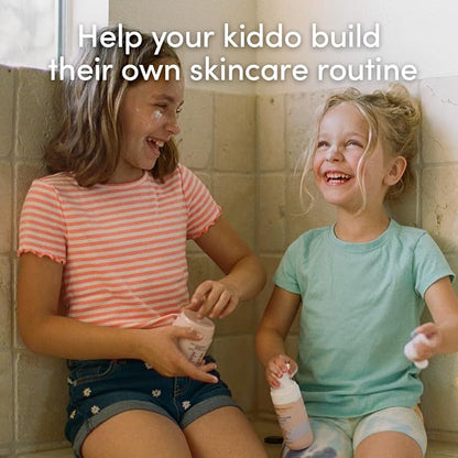 Evereden Happy Kids Skin & Lips Routine - Multi-Vitamin Kids Face Wash & Kids Face Cream & Tinted Lip Oil Set - Clean & Vegan Skin Care for Kids 3+ - Moisturizing, Nourishing, & Protective Kids Skin