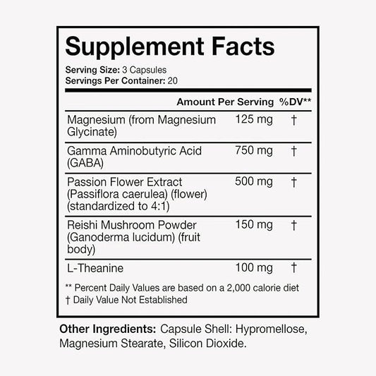 Terra Heath Essentials Fast Asleep - Melatonin Free, Sleep Support, Helps with Sleeplessness & Restlessness - All Natural, 30 Day Supply