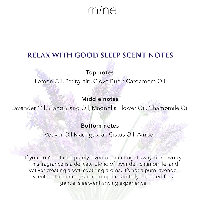 Mine Deep Sleep Pillow Spray, Lavender Sleep Spray, Bed Spray - Chamomile, Vetiver, Lavender Pillow Spray for Sleeping, GABA Lavender Spray, Alternative to Melatonin Spray for Sleep & GABA Supplement