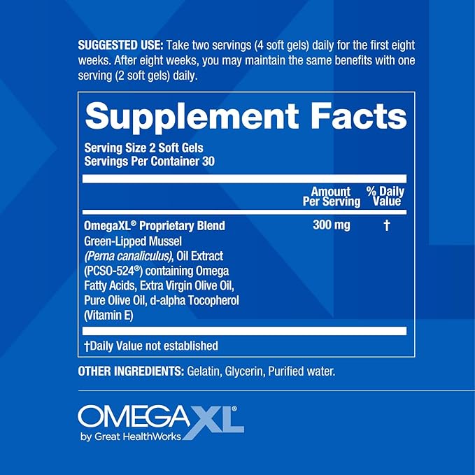 OmegaXL Joint Relief Supplement - Natural Muscle Support, 60 Softgels (2 Pack) & SleepXL immediate-Release melatonin, L-Theanine (Calming), Chamomile, Magnesium & B6 (60 Vegan Capsules)