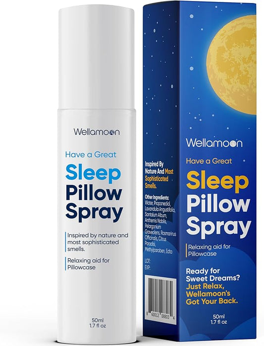 Sleep Spray - Calming Lavender Pillow Mist for Relaxation & Deep Sleep - Aromatherapy Bedding Spray Helps You Fall Asleep Faster - Soothing Bedtime Essential Oil Blend (50 ml.)