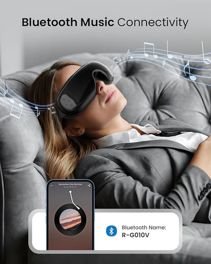 RENPHO Eye Massager with Heat and Cooling for Migraines, Father's Day/Birthday Gifts for Women/Men/Mom/Dad, Eyeris 3 FSA HSA Voice Control Eye Massager, Eye Care Device with DIY Massage Setting