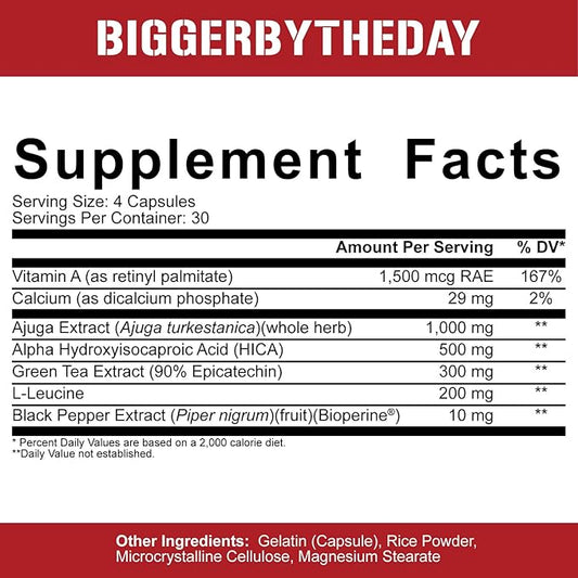 5% Nutrition 2-Stack | Liver & Organ Defender with NAC + BiggerByTheDay | Liver, Kidney, & Heart Support + Anabolic Muscle Builder, Hardcore Lean Mass Gainer with Turkesterone, HICA, L-Leucine