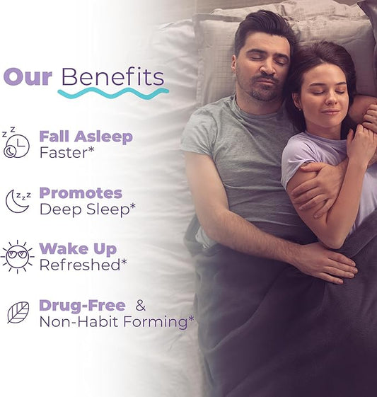 Natural Sleep Aid | Non-Habit Forming | Herbal Sleep Supplement for Better Sleep with Valerian, Melatonin, Magnesium, and Ashwagandha | Sleeping Pills for Adults (28 Vegan Capsules)