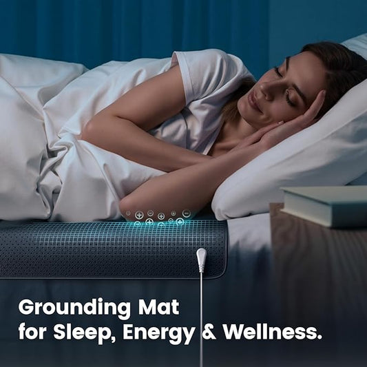 Grounding Mat, Foot Therapy, Sleep Grounding Mats, Yoga Mat, Earthing Pad for Bed, Boost Energy, Improve Sleep, Reduce Anxiety - Reconnect to Nature with Our Ground Mats - 27x60 inches