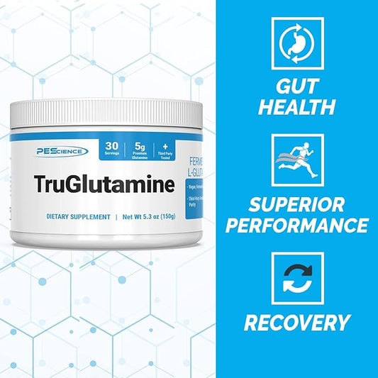 PEScience TruGlutamine Unflavored (Superior Glutamine Formula), 5.3 oz - 30 servings