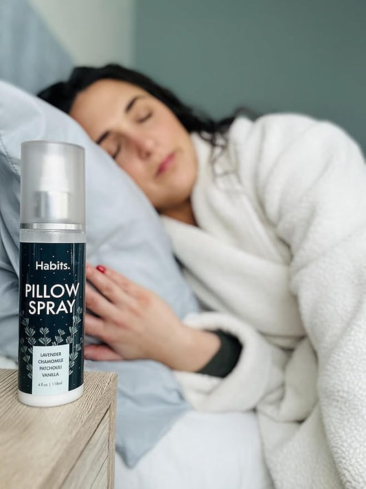 Habits Pillow Spray - Lavender Pillow Spray for Sleeping - Sleep Spray for Pillows - Bedtime Pillow Mist to Promote Deep Sleep & Better Sleep Habits - Linen Spray Pillow Mist Sleep Spray for Bedding