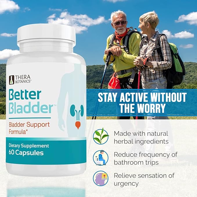 Control Supplement for Women & Men â Bladder Support Supplement to Help Reduce Urinary Leaks, Frequency & Urgency - 60 Count (1 Bottle)