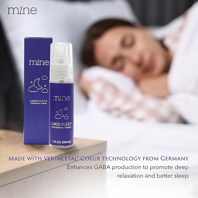 Mine Deep Sleep Pillow Spray, Lavender Sleep Spray, Bed Spray - Chamomile, Vetiver, Lavender Pillow Spray for Sleeping, GABA Lavender Spray, Alternative to Melatonin Spray for Sleep & GABA Supplement