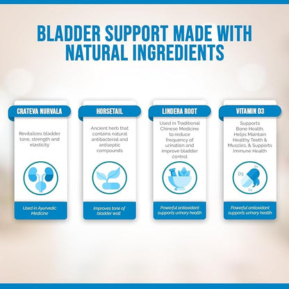 Ultra Control Supplement for Women & Men â Bladder Support Supplement to Help Reduce Urinary Leaks, Frequency & Urgency - 60 Count (1 Bottle)