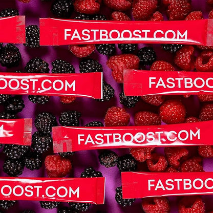 WonderSlim FAST BOOST Energy & Hydration Drink Mix, Berry, with Electrolytes, Vitamins B, C & E, Antioxidants, No Sugar (14ct)