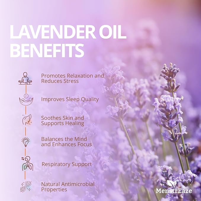 Lavender Essential Oil, 100% Natural & Pure Lavender Oil for Skin, Hair, Aromatherapy, Massage & Scented Candle, Therapeutic Grade Essential Oils for diffusers for Home, 10ml