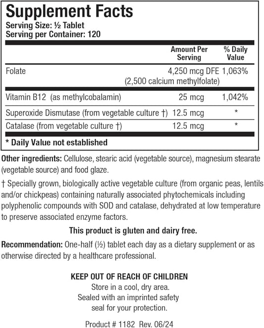 Biotics Research Biotics Research 5-MTHF Plus Forte - Brain Health Promotes Calm Relaxed Mood and Serotonin Production 60 Capsules
