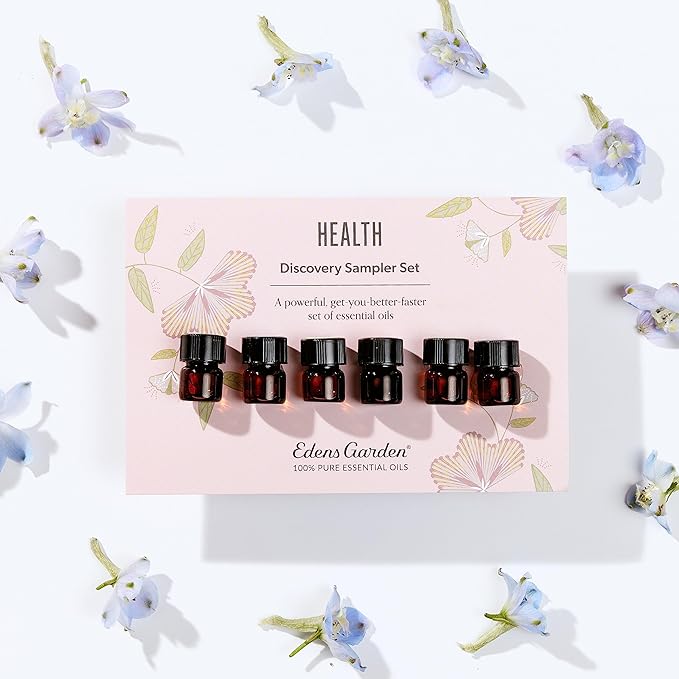 Edens Garden Essential Oils Health Discovery 6 Set – 100% Pure Therapeutic Grade, Undiluted, Natural Aromatherapy Oil Scents for Skin, Home Diffusers & Humidifiers – Easy Wellness Gift, .92 ml/6 Pack