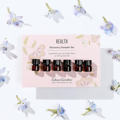 Edens Garden Essential Oils Health Discovery 6 Set – 100% Pure Therapeutic Grade, Undiluted, Natural Aromatherapy Oil Scents for Skin, Home Diffusers & Humidifiers – Easy Wellness Gift, .92 ml/6 Pack
