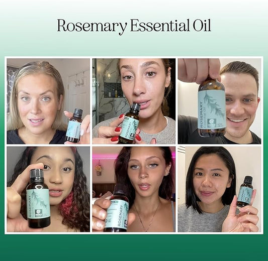 Maple Holistics Rosemary Essential Oil - Pure for Aromatherapy, Hair, Skin and Nails - Refreshing for Diffusers, Dry Scalp Treatment