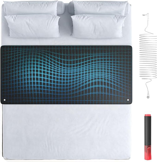 Grounding Mat, Foot Therapy, Sleep Grounding Mats, Yoga Mat, Earthing Pad for Bed, Boost Energy, Improve Sleep, Reduce Anxiety - Reconnect to Nature with Our Ground Mats - 27x60 inches
