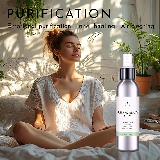 Pillow Ritual Aromatic Eucalyptus and tea tree, Calming and Relaxing Pillow Mist, Linen and Fabric Spray, Infused with Natural Essential Oils 4.05 oz