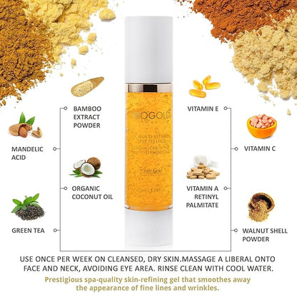 White Gold 24K Multi-Vitamin Deep Peeling Facial Exfoliator - 50 ml., 1.76 fl. oz.