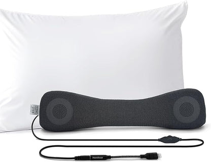 Somnus - Wired Pillow Speaker for Sleeping, Lightning & Aux Support, Sleep Headphones, Volume Control, Audio Books and Podcasts, Slumber Music Pillow, for iPhone 14-6 Series.