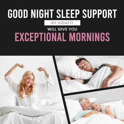Natural Sleep Aid for Adults, Sleep Supplement, Natural Calm, Melatonin with L-Theanine, Magnesium Glycinate, Ashwagandha, GABA, 5-HTP, Vitamin D & Niacin (30 Day Supply)
