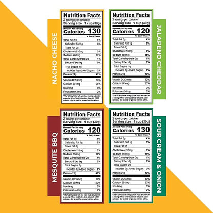Twin Peaks Low Carb, Keto Friendly Protein Puffs, 2 Serving 12 Pack, (60g, 42g Protein, 4g Carbs)