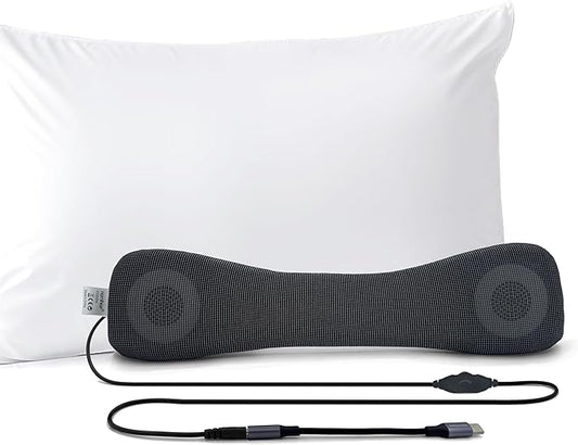 Somnus - Wired Pillow Speaker for Sleeping, USB C & Aux Support, Sleep Headphones, Volume Control, Audio Books and Podcasts, Slumber Music Pillow, for iphone16-15&Samsung.