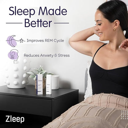 Zleep - Dream Pillow Spray for Sleep - Soothing Pillow Mist for Relaxation with Vetiver, Chamomile, & Lavender, Portable Spray for Linen & Bedsheet
