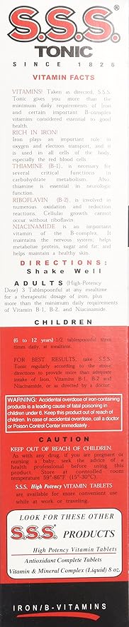 SSS Tonic Liquid 20 OZ (Pack of 3)