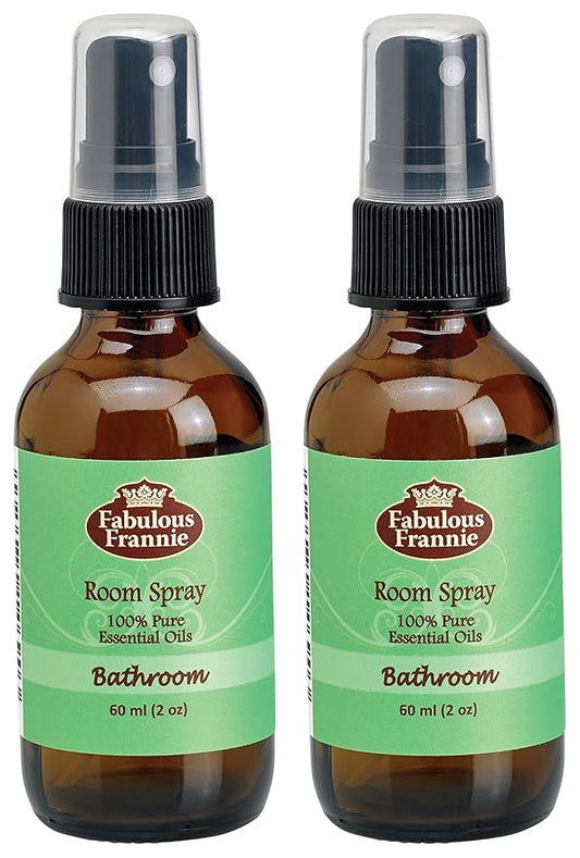 Fabulous Frannie Bathroom Essential Oil Pillow or Room Mist A perfect blend of Spearmint and Tangerine Pure Essential Oils 2oz each 2pk