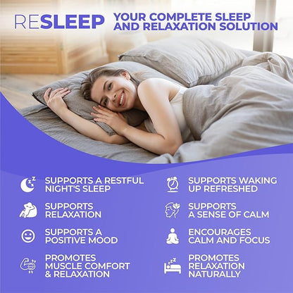 Sleep Aid Support Supplement - Melatonin Free Formula with Magnesium, Valerian, Chamomile, Apigenin, Helps Restful Sleep and Relaxation, No Grogginess Sleeping Pills