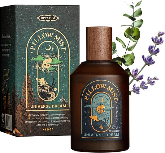 Pillow Mist - Aromatherapy Pillow Spray for Sheets, Linen & Bedding, Natural Essential Oils for Stress Relief, Gift for Someone Who Wants to Sleep Well - Universe Dream