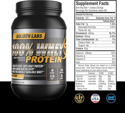 Goliath Labs GL 100% Whey Protein Powder 20 lb (Chocolate)