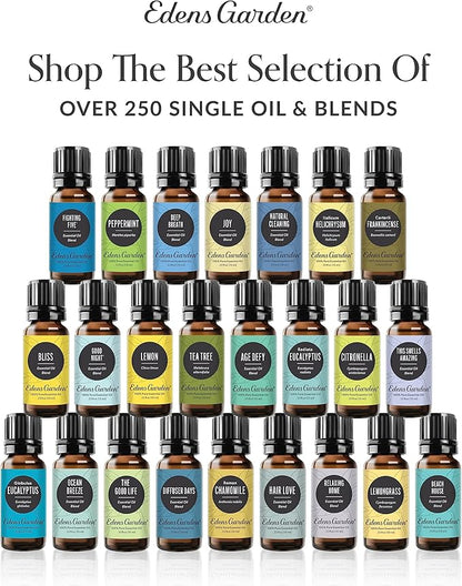 Edens Garden Massage Essential Oils Discovery 6 Set – 100% Pure Therapeutic Grade Oil, Undiluted Natural Scents for Relaxation, Wellness & Spa – Aromatherapy Gift for Men & Women, .92 ml/6 Pack